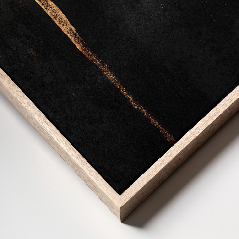 Canvas schilderi - Ember frame close up - natuurlijk frame