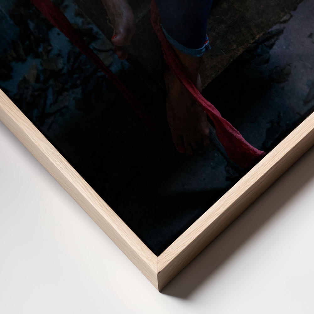 Lienzo - Eyes are not required for a beautiful music primer plano del marco - marco natural