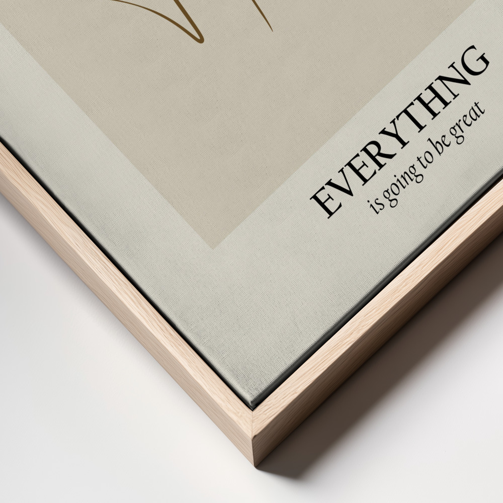 Canvas print - Modern line portrait frame close up
