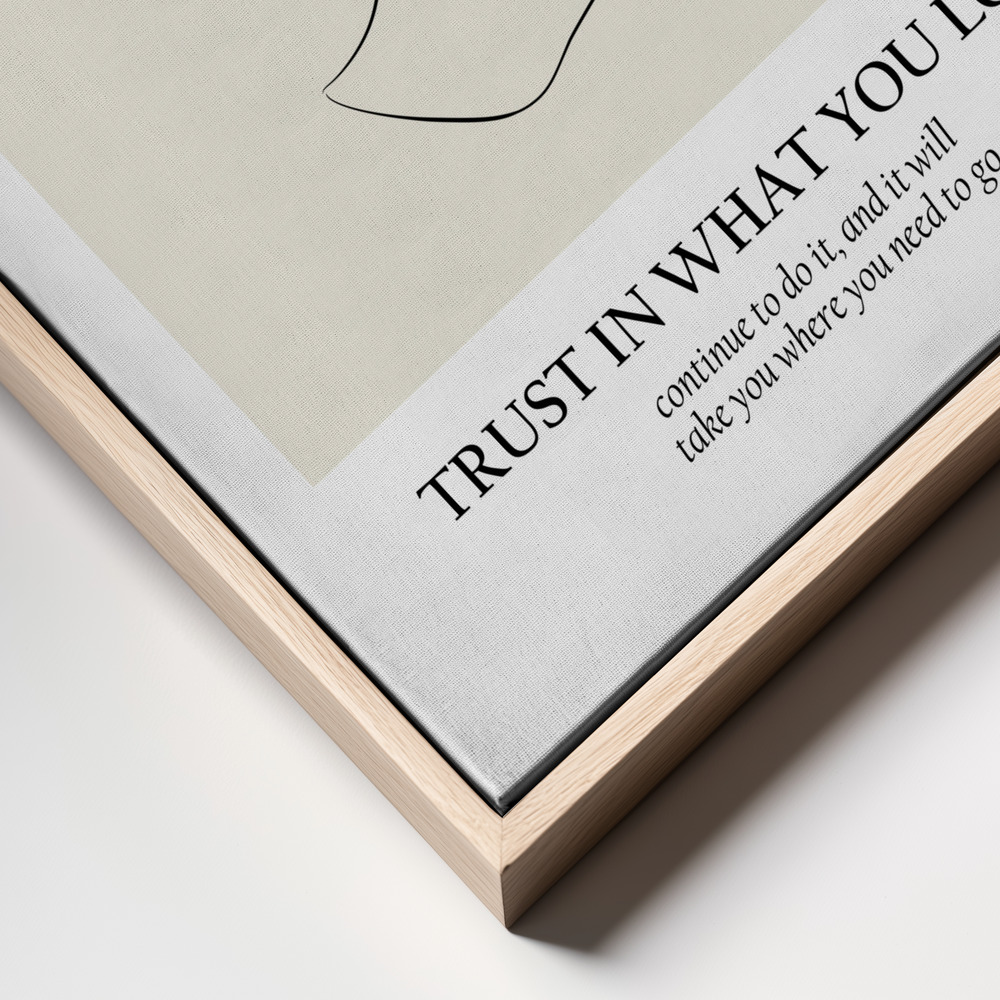 Canvas print - Line art frame close up