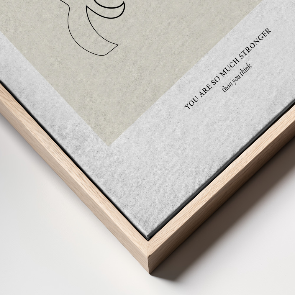 Canvas print - Modern Line Art frame close up