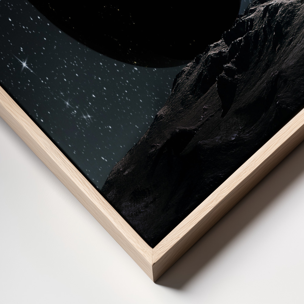 Canvas print - 照片与地球 frame close up