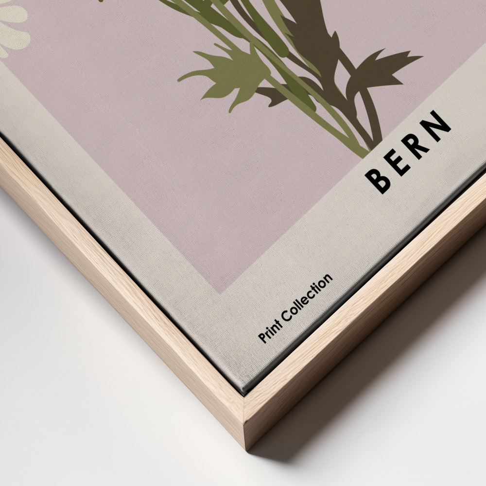 Canvas print - Flower Market Bern frame close up