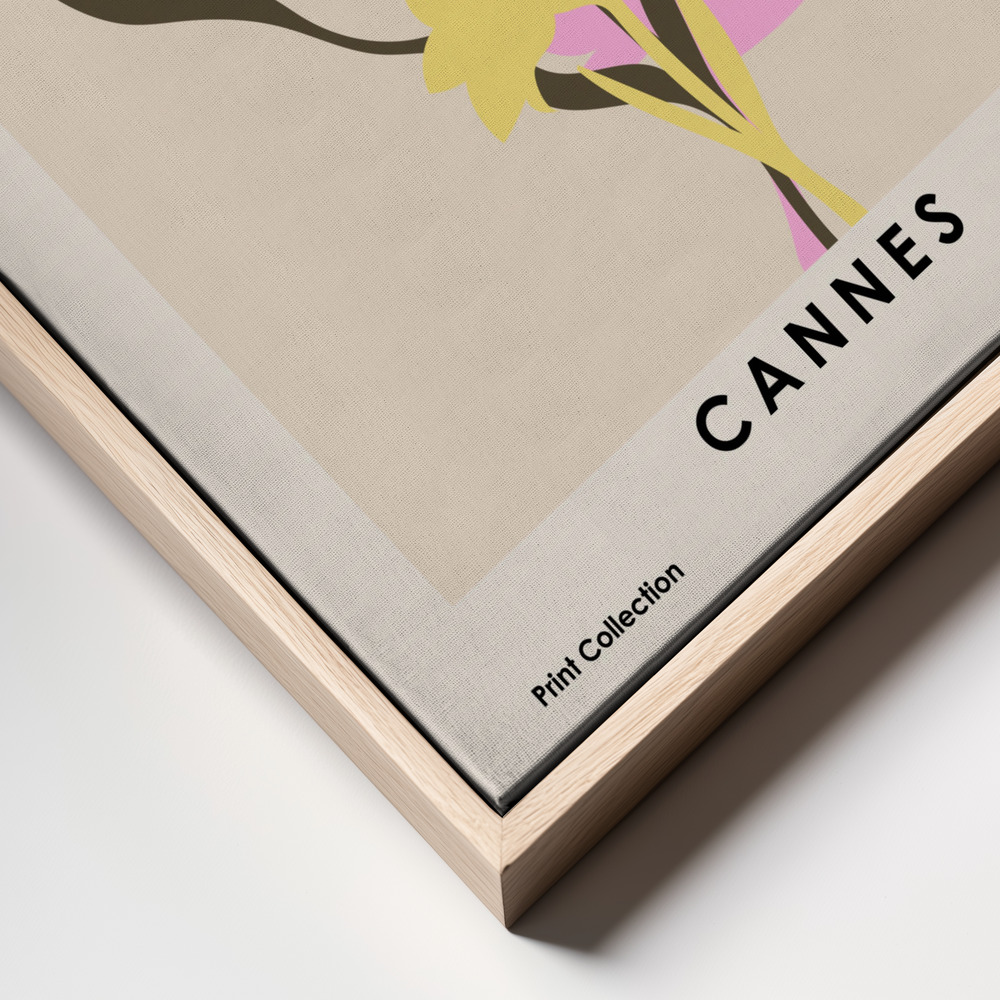 Canvas print - Flower Market Cannes frame close up