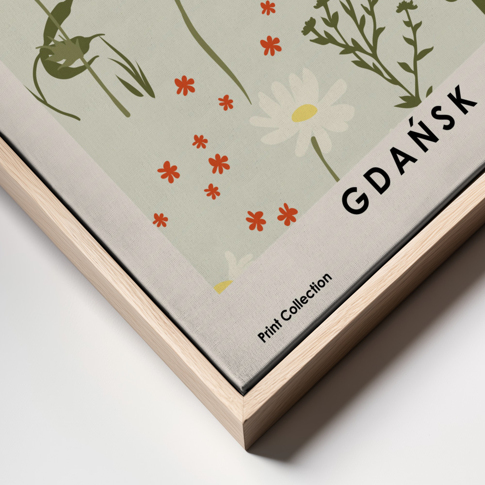 Canvas print - Flower Market GdaA frame close up