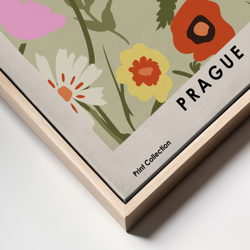 Canvas print - Flower Market Prague frame close up
