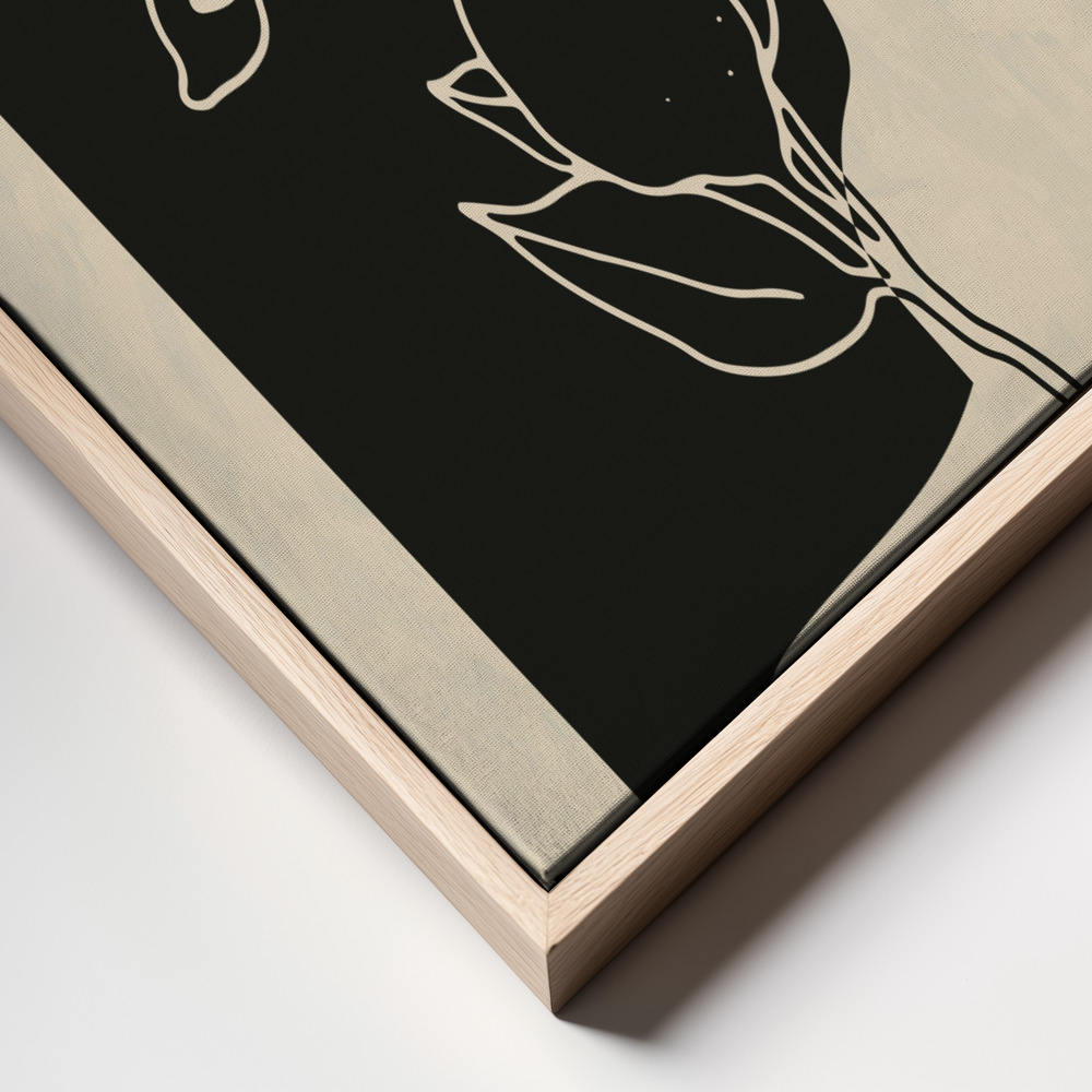 Canvas print - Abstract Flower 4 frame close up