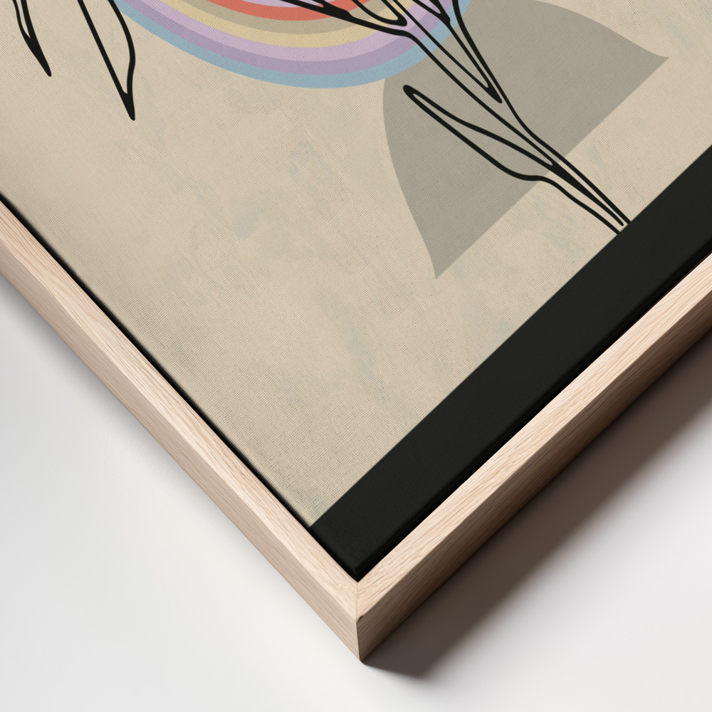 Canvas print - Abstract Flower 2 frame close up