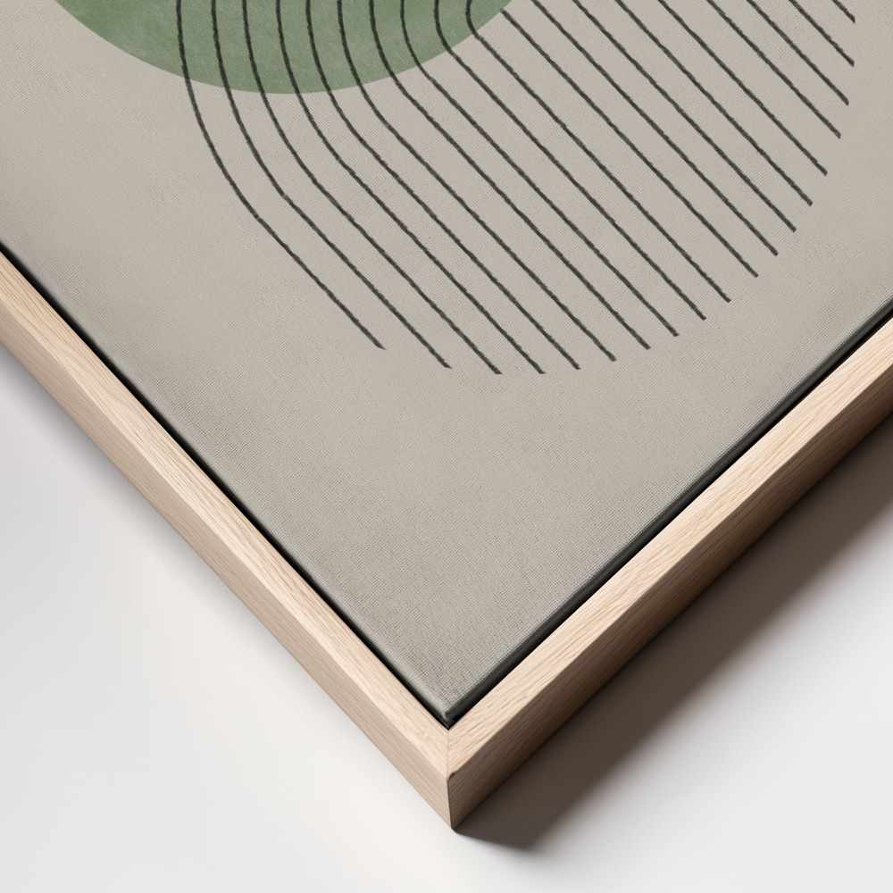 Toile - Perfect Point Green cadre en gros plan - cadre naturel