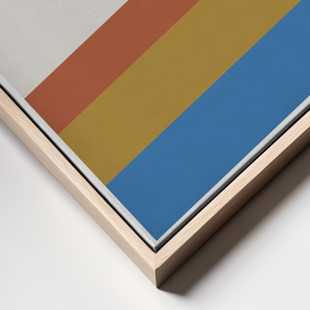 Canvas print - Retro Landscape frame close up