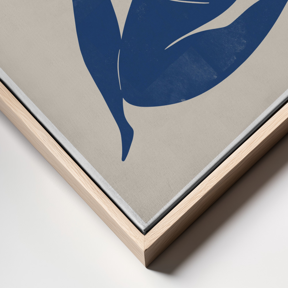 Canvas print - Vase and Woman frame close up