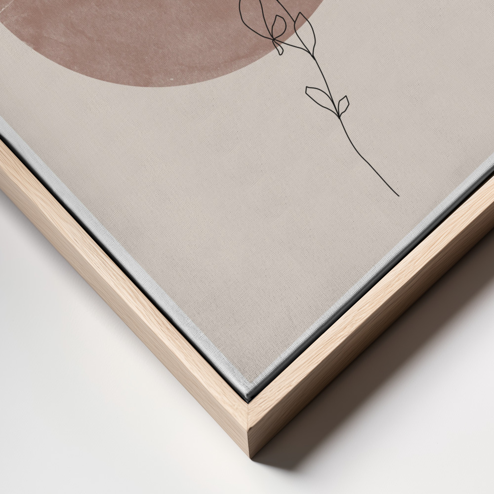 Canvas print - Line Flower frame close up