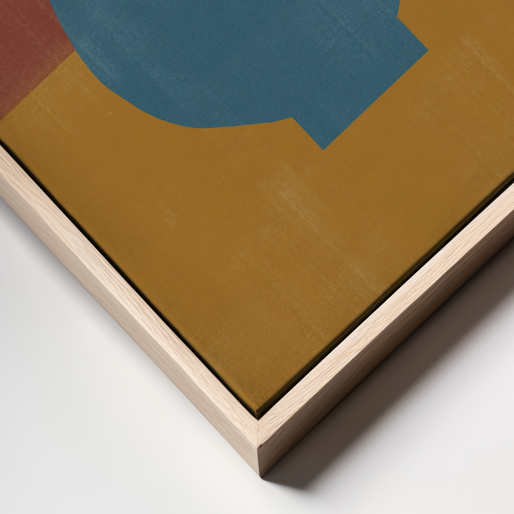 Canvas taulu - Vase No9. kehys lähikuva - luonnollinen kehys