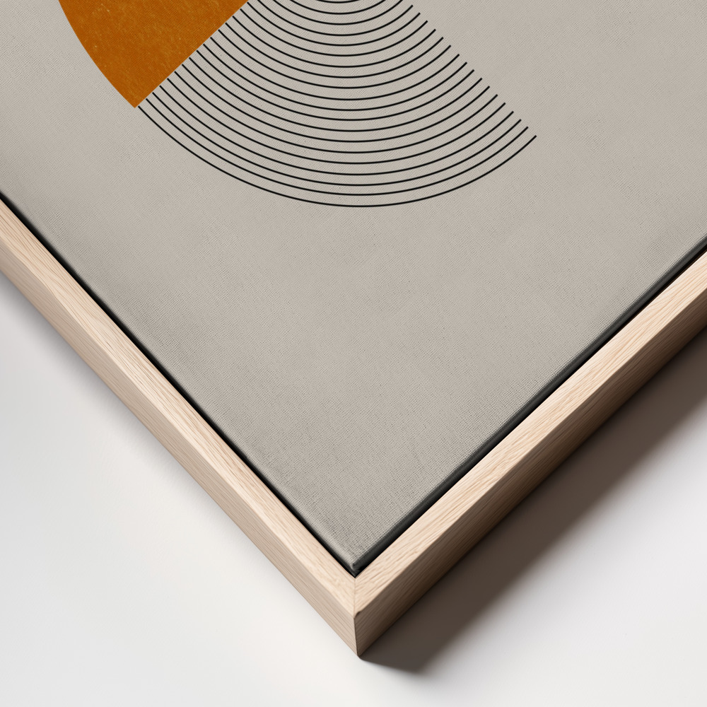 Canvas print - Retro Shape frame close up