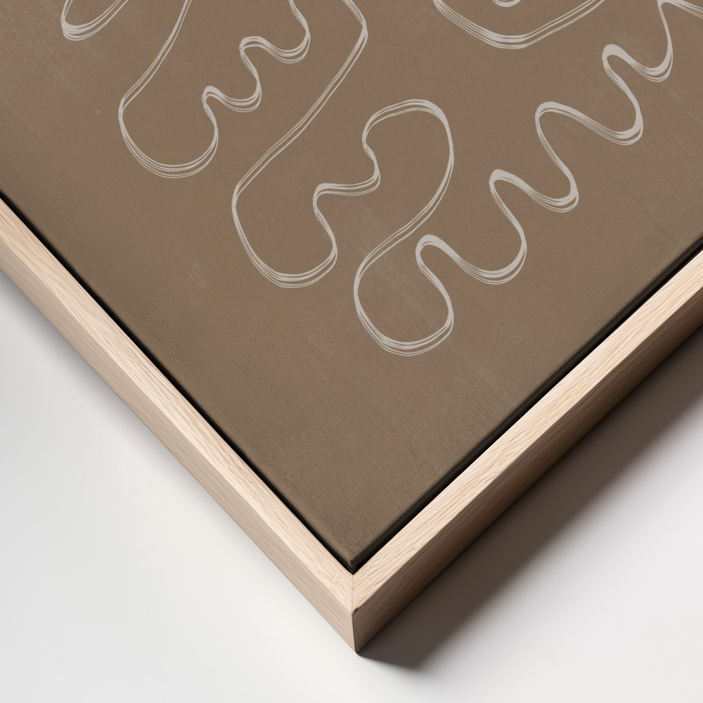 Canvas print - Abstract Lines No1. frame close up