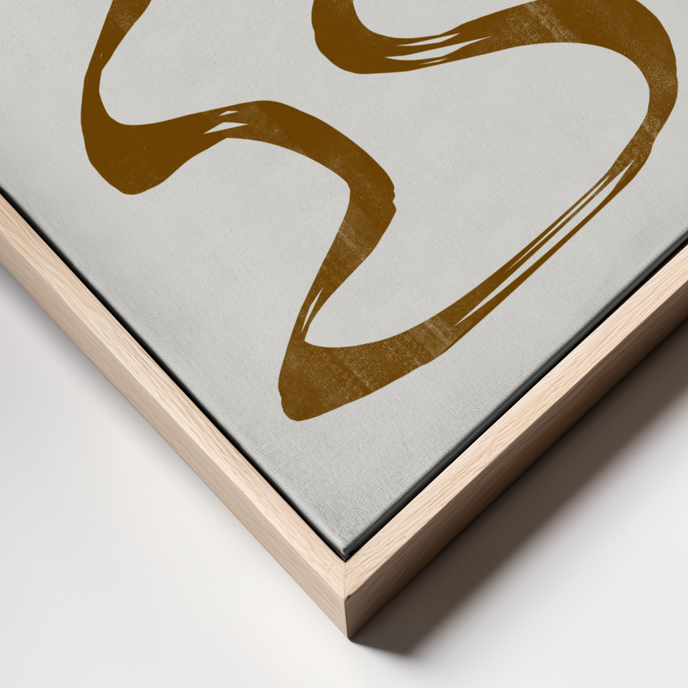 Toile - Abstract Line No7. cadre en gros plan - cadre naturel