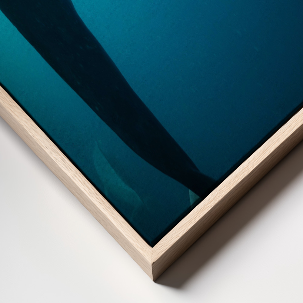 Canvas print - Shapes of water frame close up