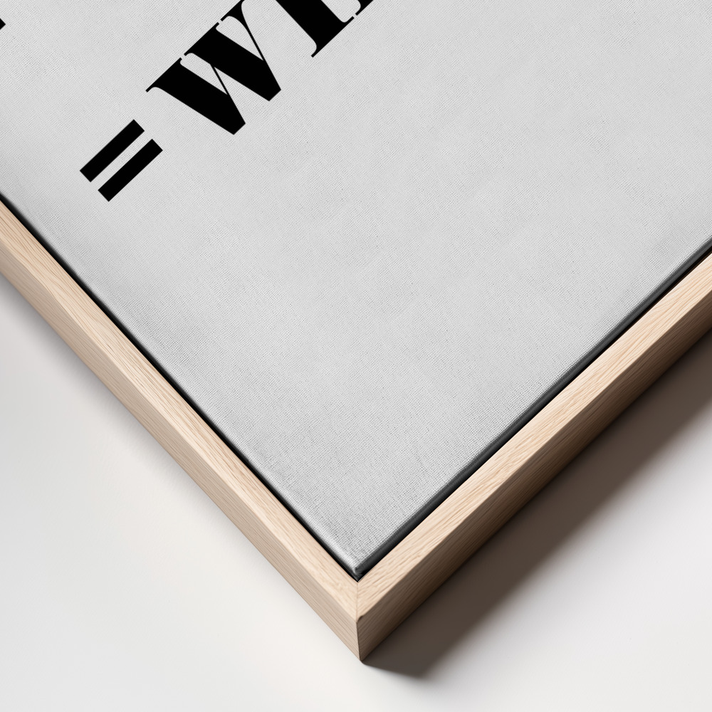 Canvas print - Winner frame close up