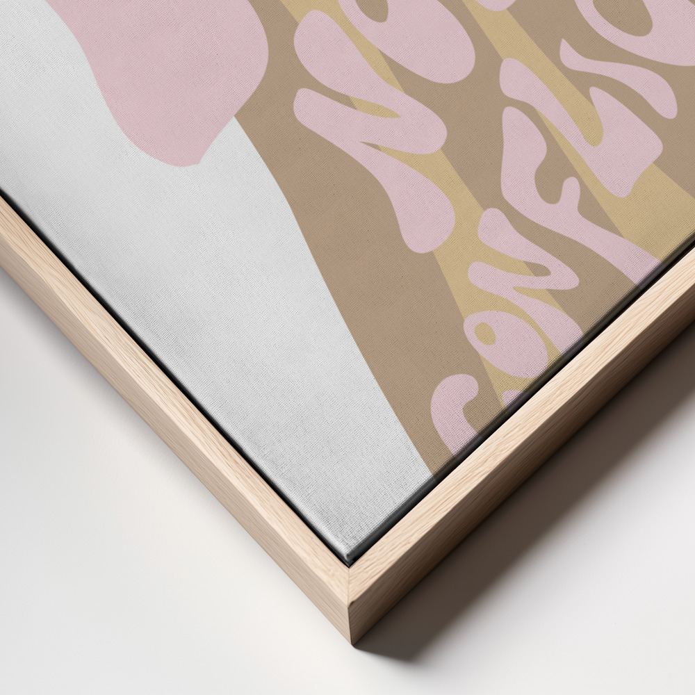 Canvas print - Make Love not Conflict frame close up