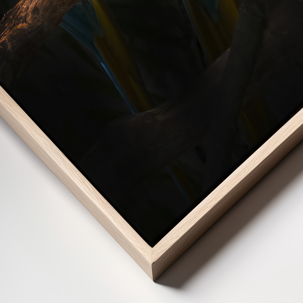 Canvas schilderi - Macaw Parrots frame close up