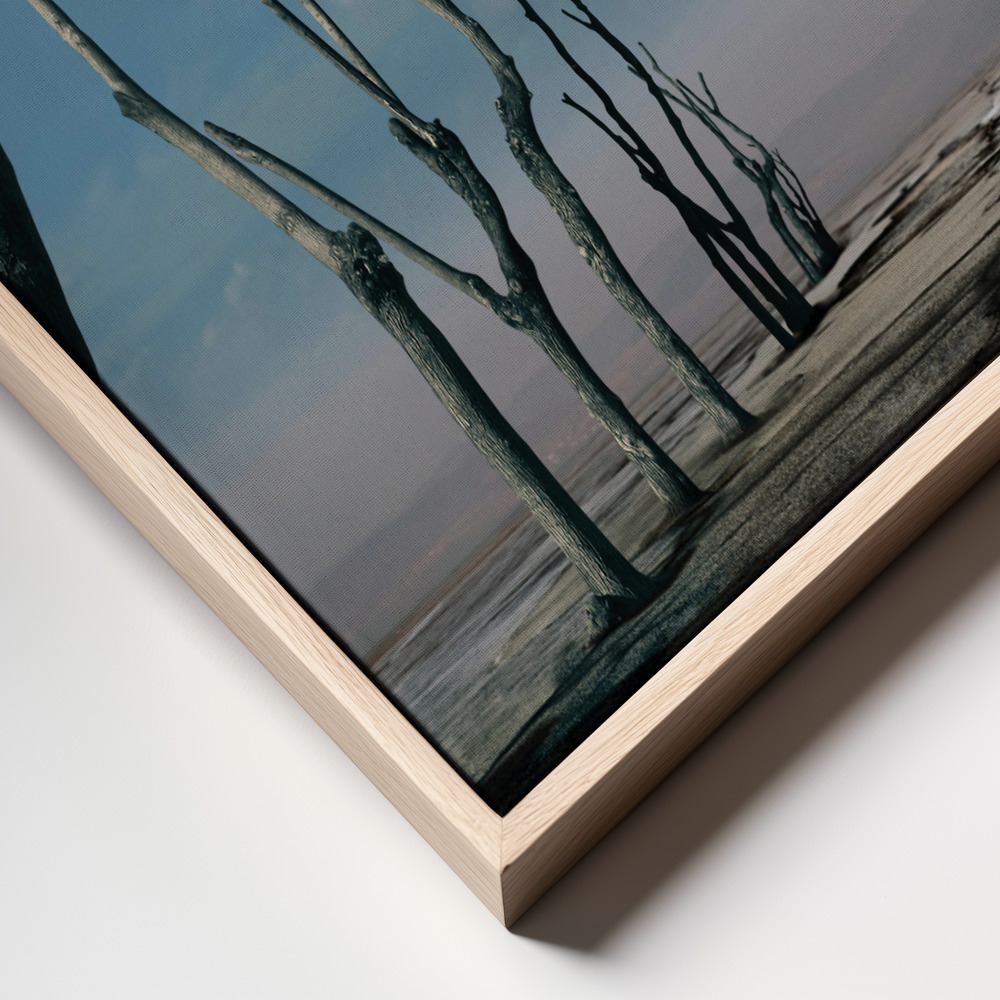 Canvas schilderi - I want to fly frame close up - natuurlijk frame