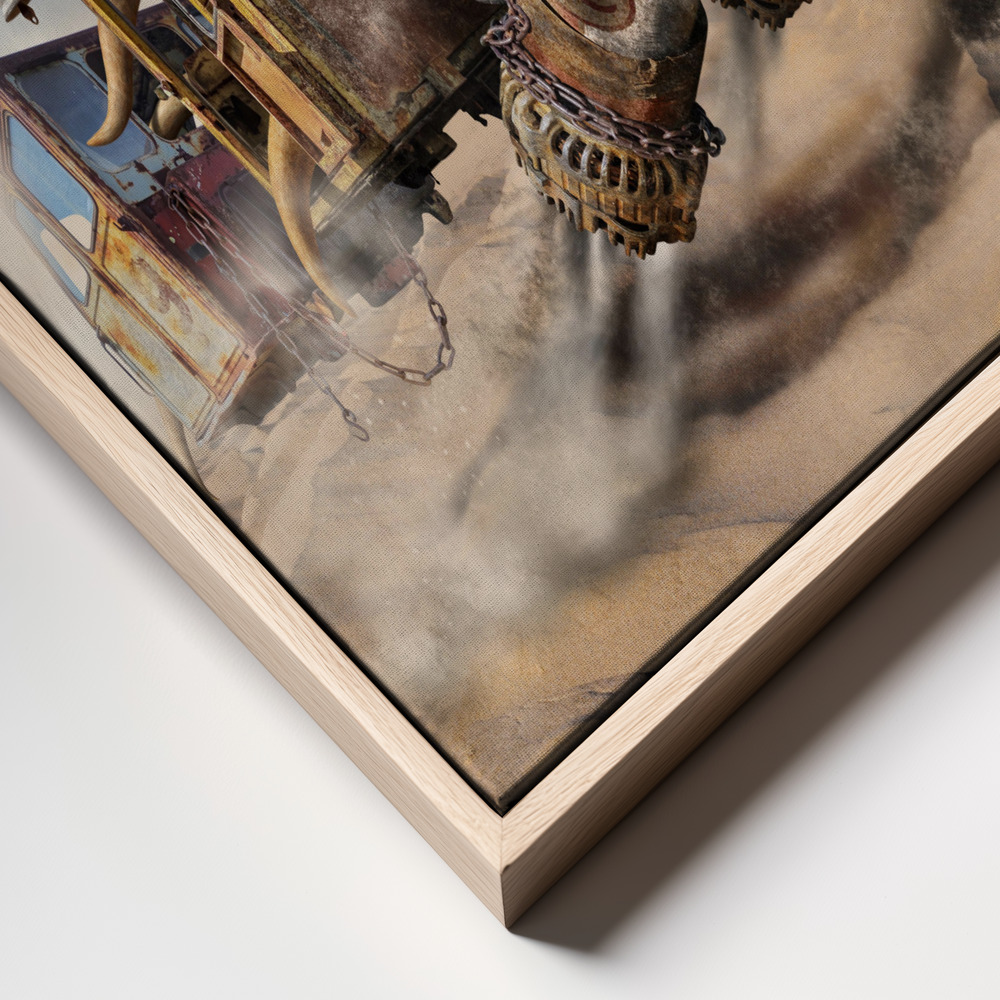 Canvas print - Desert convoy frame close up