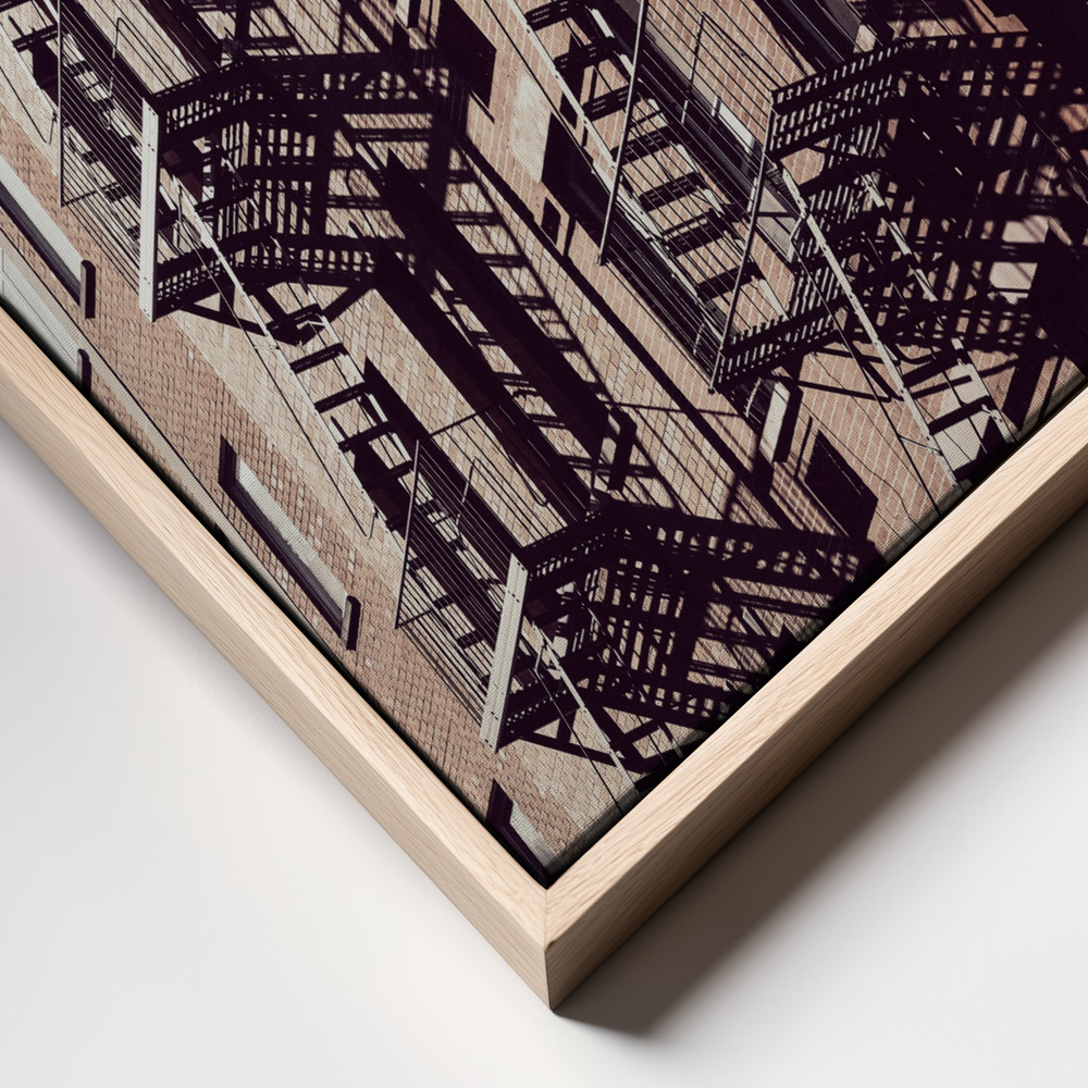 Canvas print - New York City Fire Escapes 02 frame close up