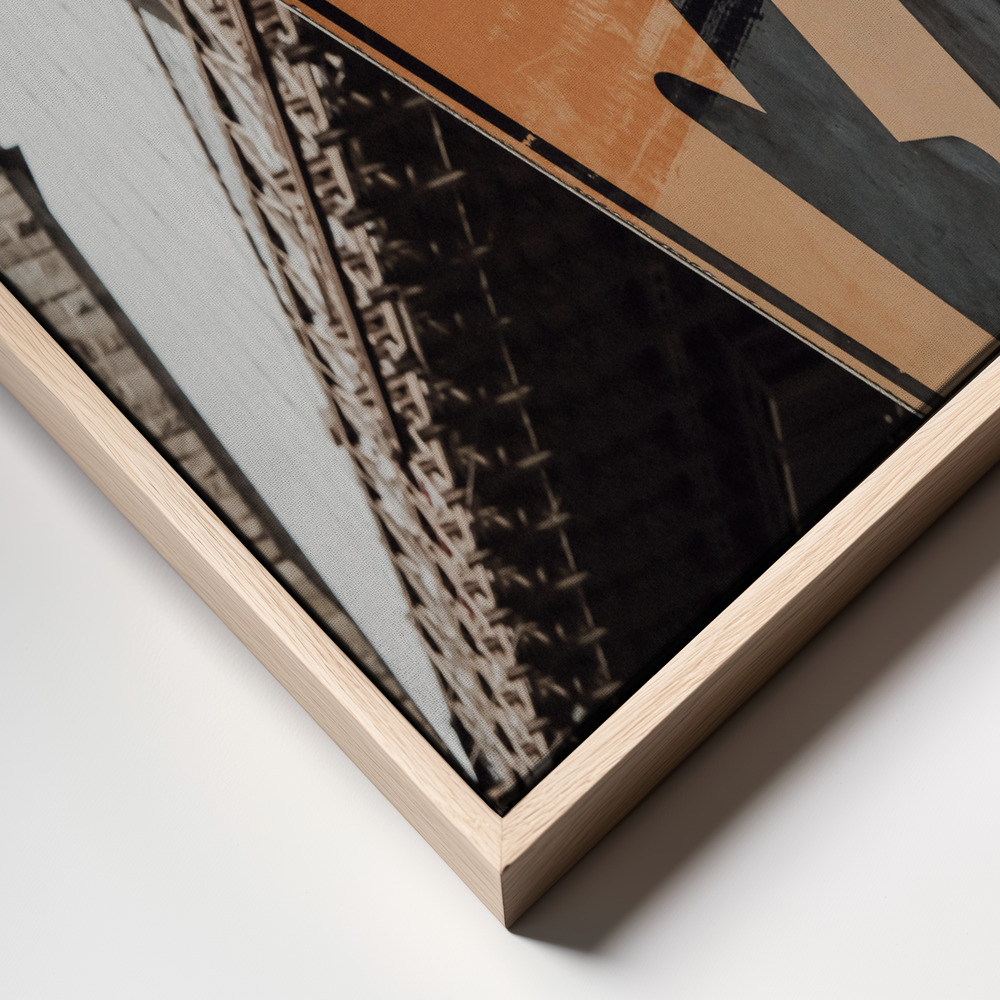 Canvas print - Brooklyn Bridge Stop frame close up