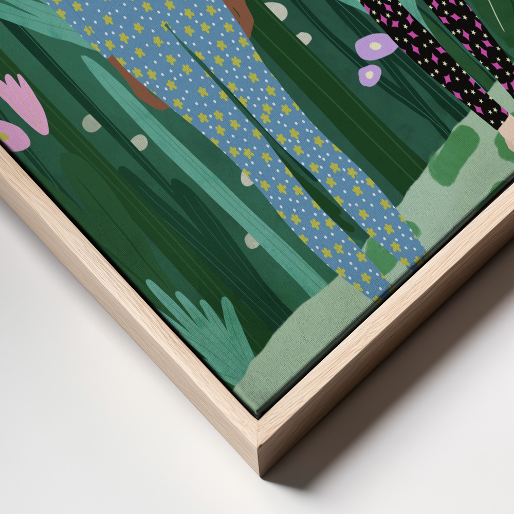 Obraz na płótnie - Jungle Pijamas frame close up