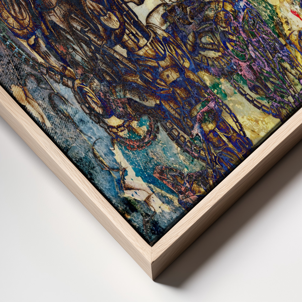 Canvas taulu - Catalypsia Cyborg dream kehys lähikuva - luonnollinen kehys