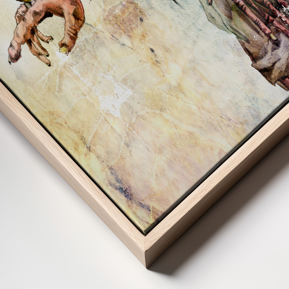 Canvas print - Don't look there - fantasy frame close up