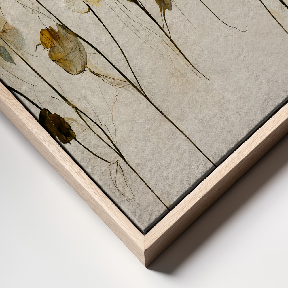 Canvas print - Beautiful Dry Flowers frame close up