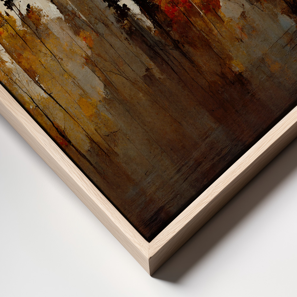 Canvas print - A Forest In Autumn frame close up