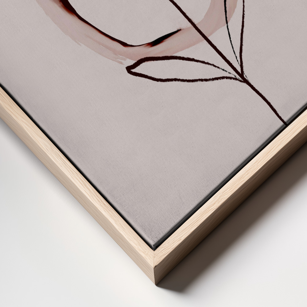 Canvas print - Coffee No 1 frame close up - natural frame