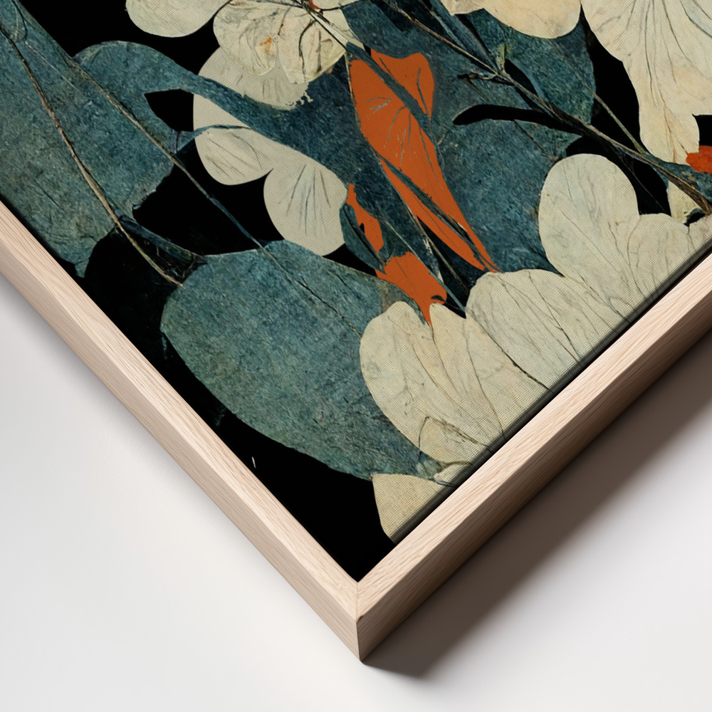 Canvas print - Asian Flowers frame close up