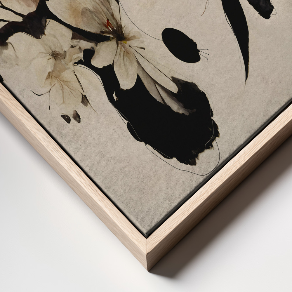 Canvas print - Cherry Blossom Branch frame close up