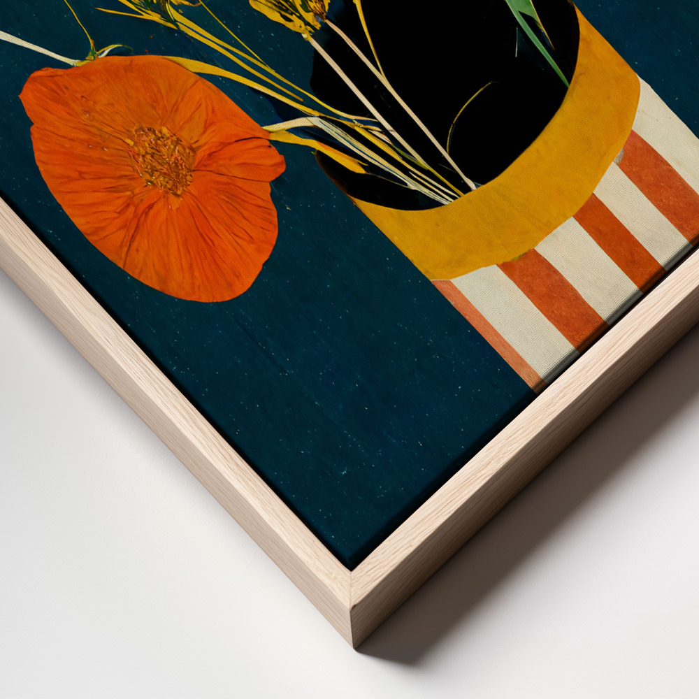 Canvas print - Flowers At Night frame close up