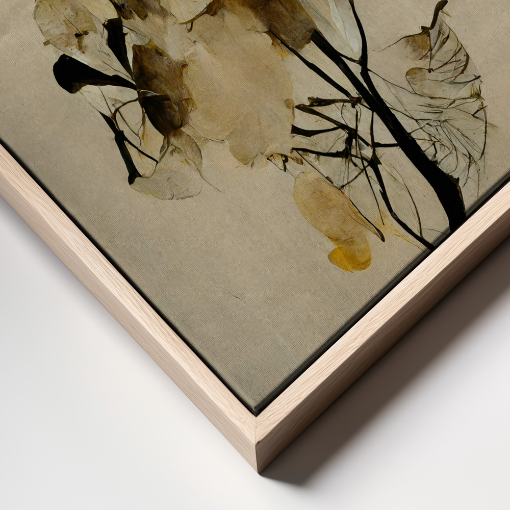 Canvas taulu - Golden Seed kehys lähikuva - luonnollinen kehys