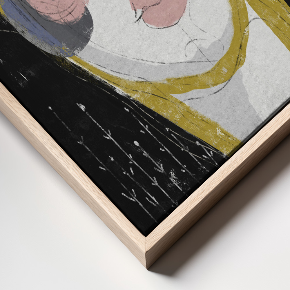 Canvas print - The Goddess Of The Night frame close up