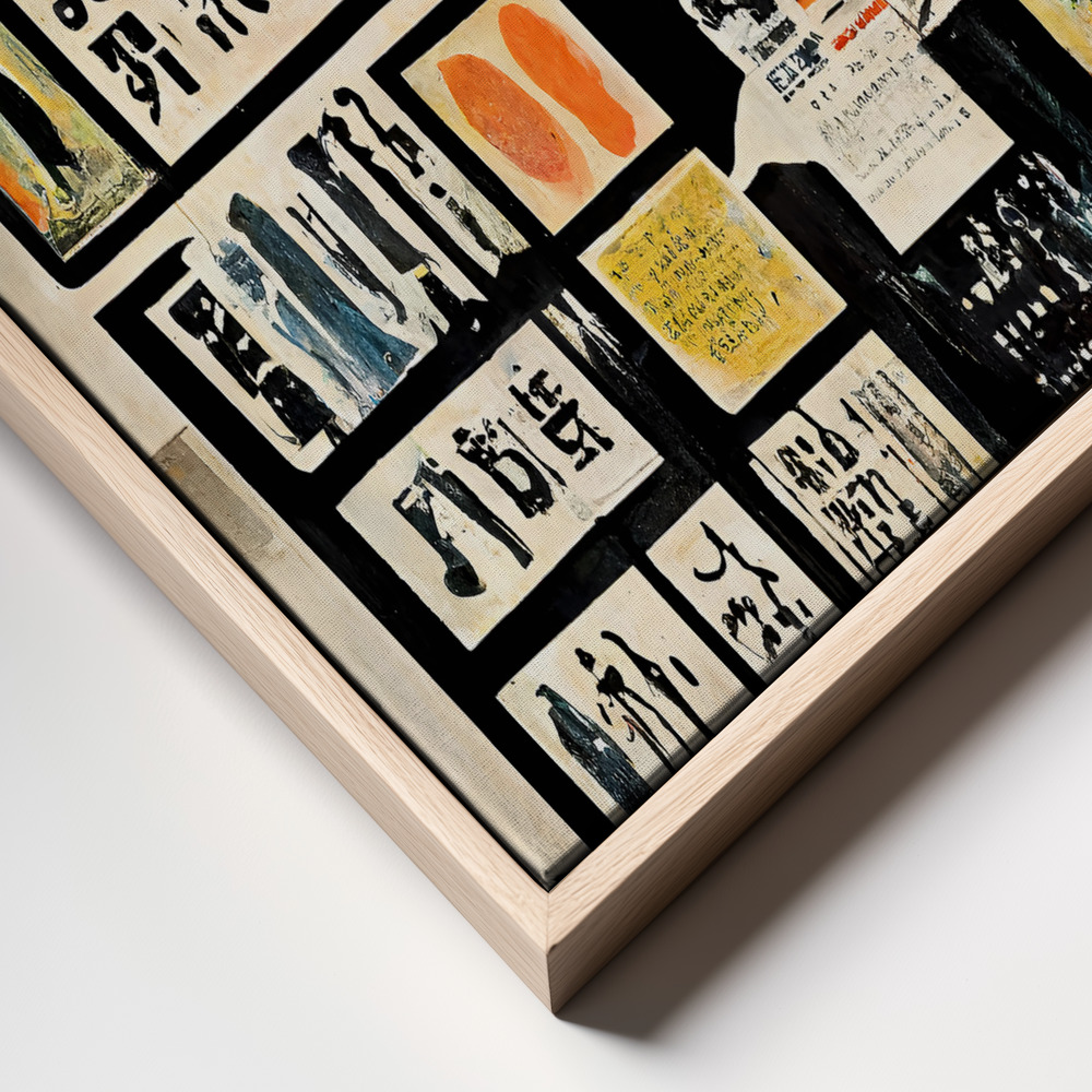 Canvas print - Good News frame close up