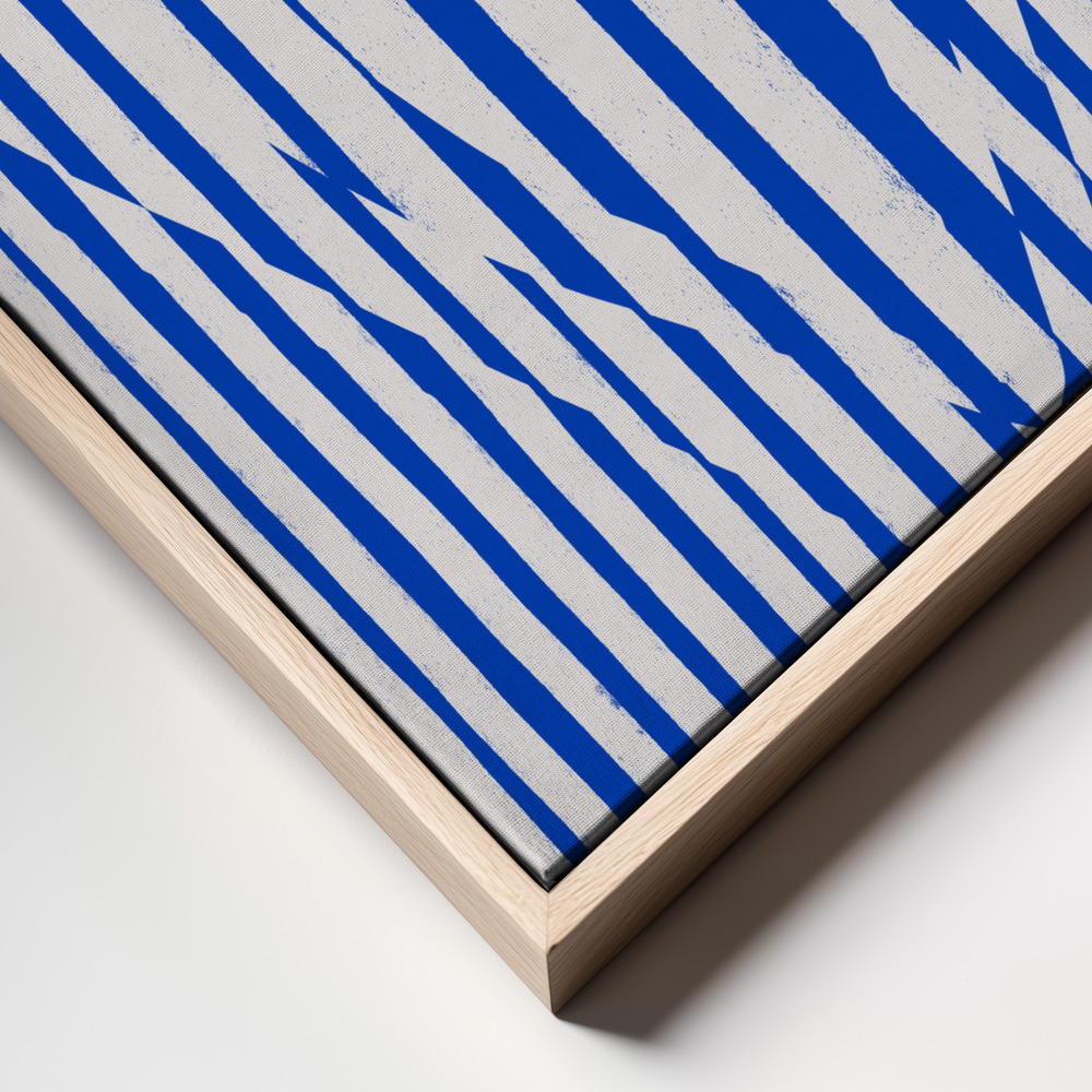 Canvas print - Hearts (Blue Version) frame close up