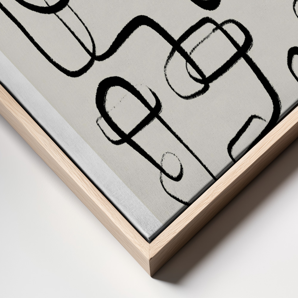 Canvas print - Chains frame close up