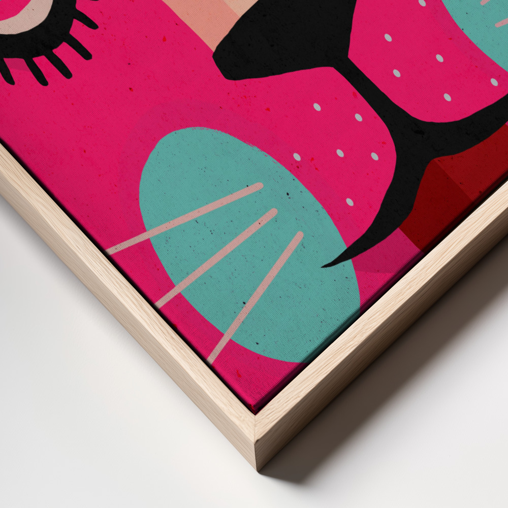 Canvas print - Neon! frame close up