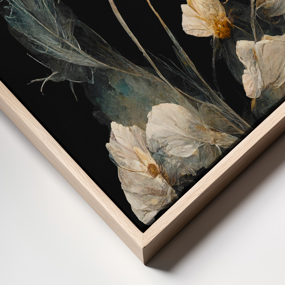 Canvas taulu - Dry Sagittaria kehys lähikuva - luonnollinen kehys