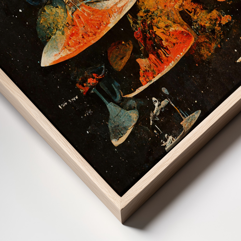 Canvas print - Flying Saucers frame close up