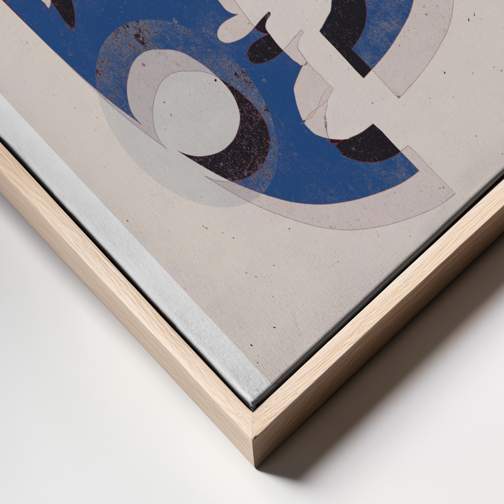 Canvas print - The Mask (Blue) frame close up