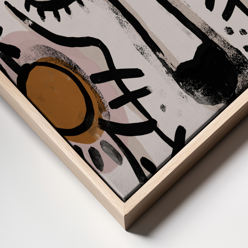 Canvas print - Tiger (Light Version) frame close up