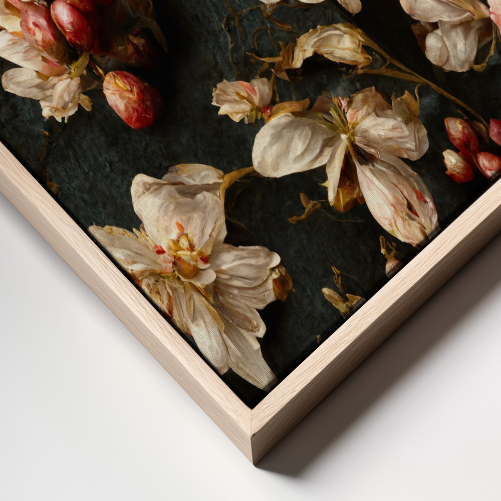Canvas print - Trail Roses frame close up