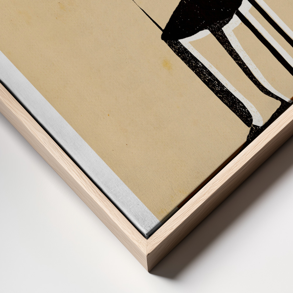 Canvas print - Le Monsieur frame close up