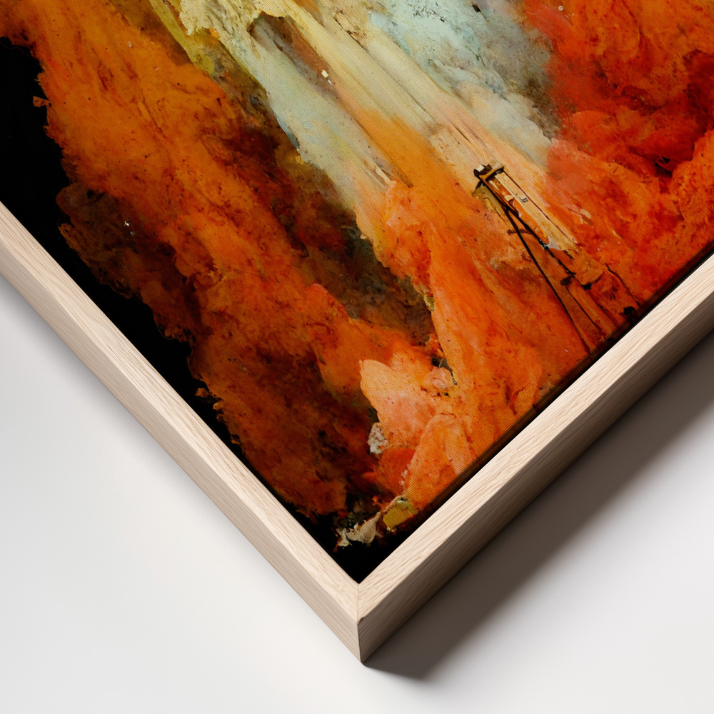 Canvas print - The Launch frame close up